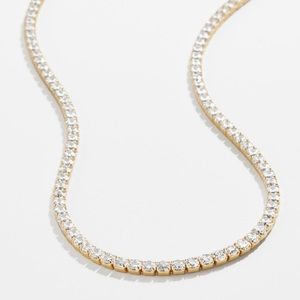 Bauble Bar Bennett 18k Gold Vermeil Tennis Necklace